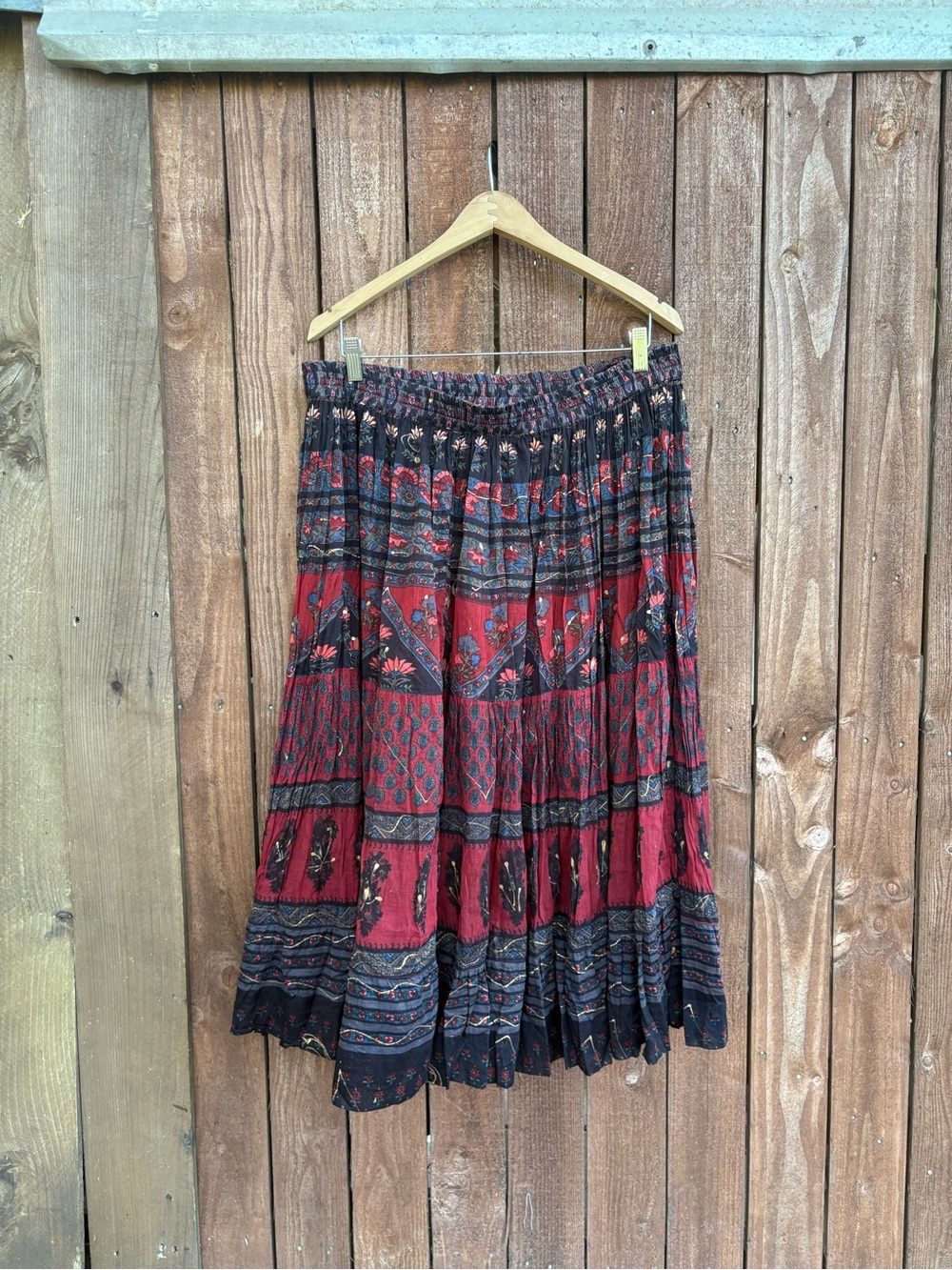 Vintage Sostanza Festival Boho Floral Maxi Skirt